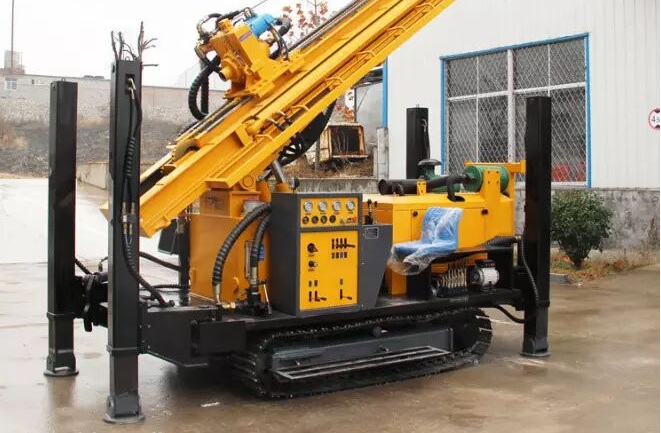 Vŕtacia súprava pri práci